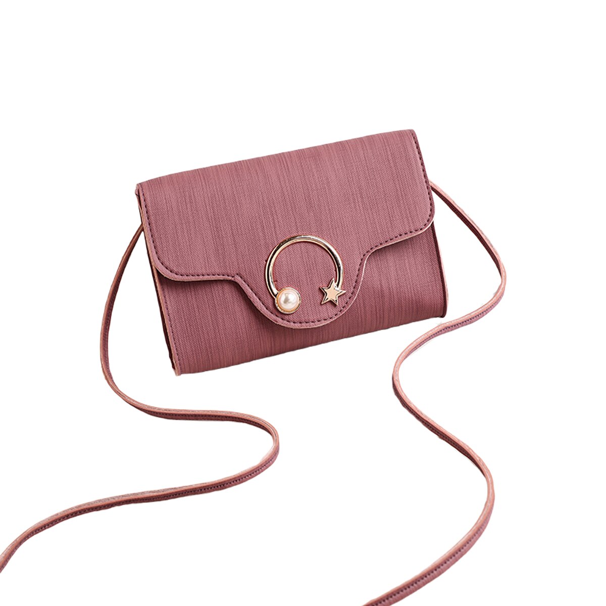 Dames effen kleine pu vierkante tas koreaanse crossbody tas sleutelhanger telefoonhouders vrouwelijke hasp portemonnees 5 kleuren: B