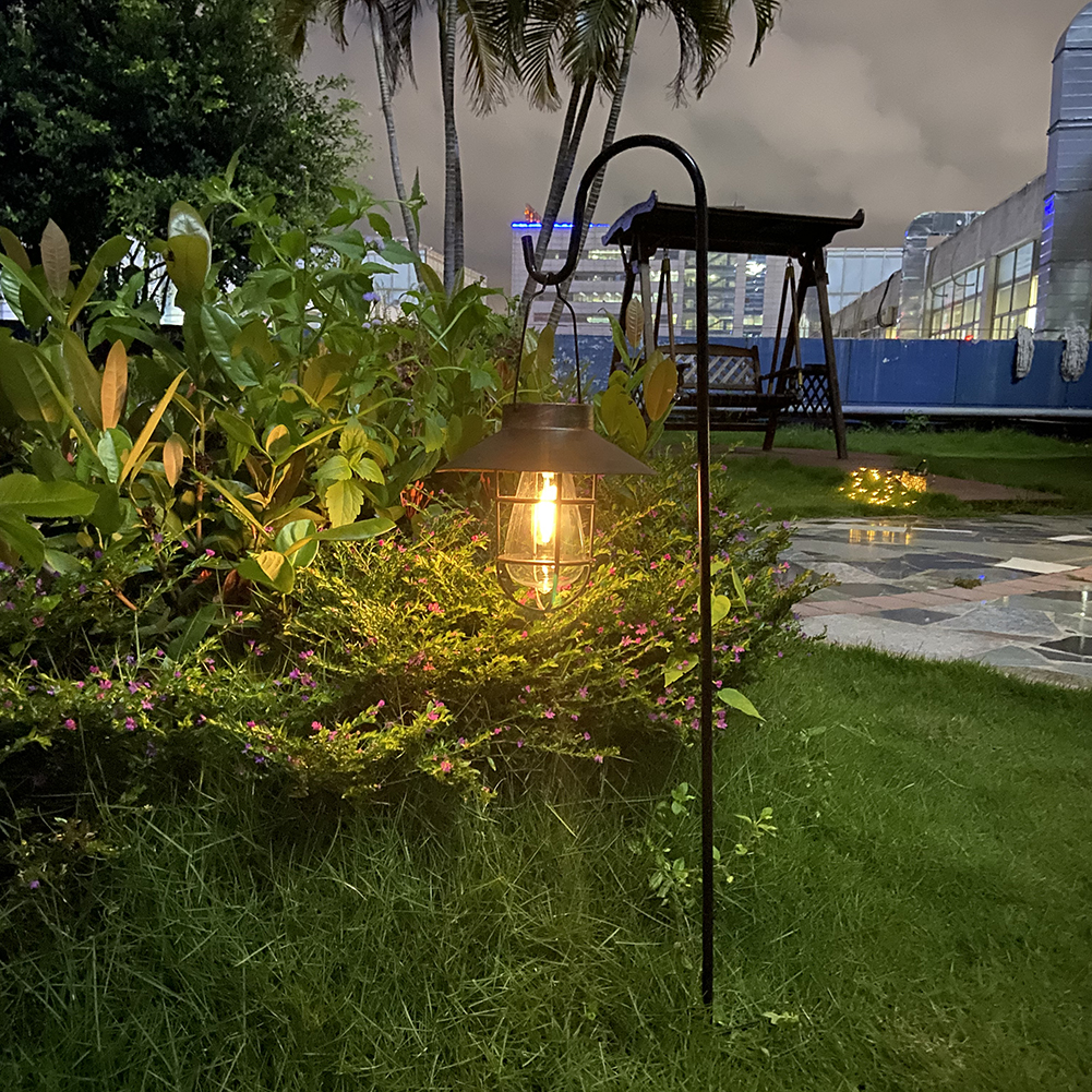 Linterna Solar Vintage para tienda de campaña, luces de araña impermeables para jardín y balcón