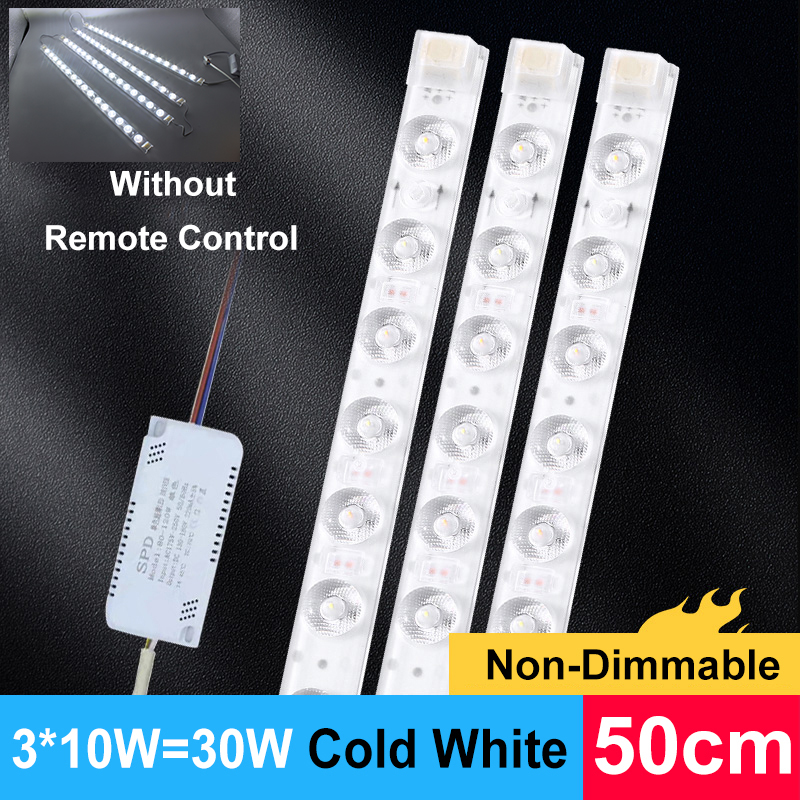 LED Module 220V Ceiling Light LED Module Light Bar 40cm 50cm Energy saving Replacement LED For Living Room Bedroom Ceiling Light: green