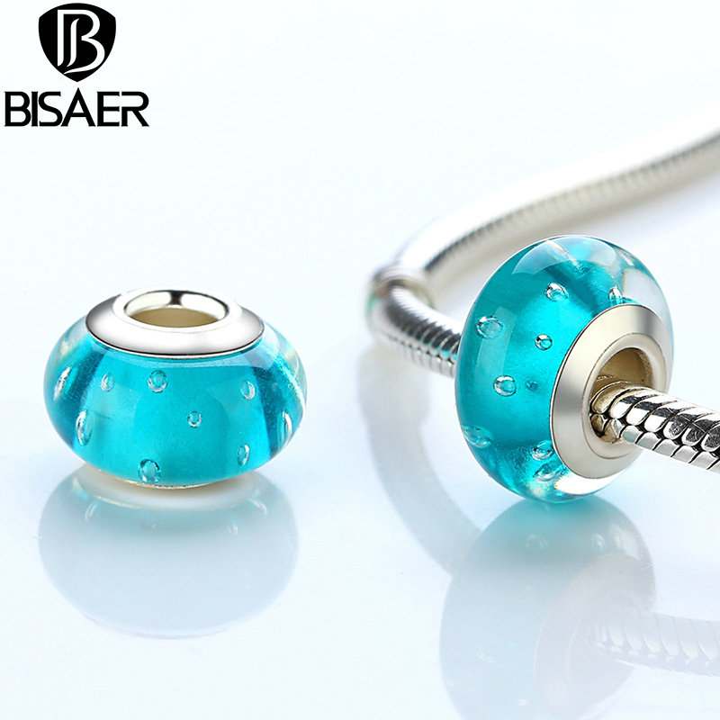 Silber Farbe Schwarz Europäischen Murano Glas Perlen fit Charme Armbänder Armreifen für Frauen Perlen 925 Silber Schmuck Perles
