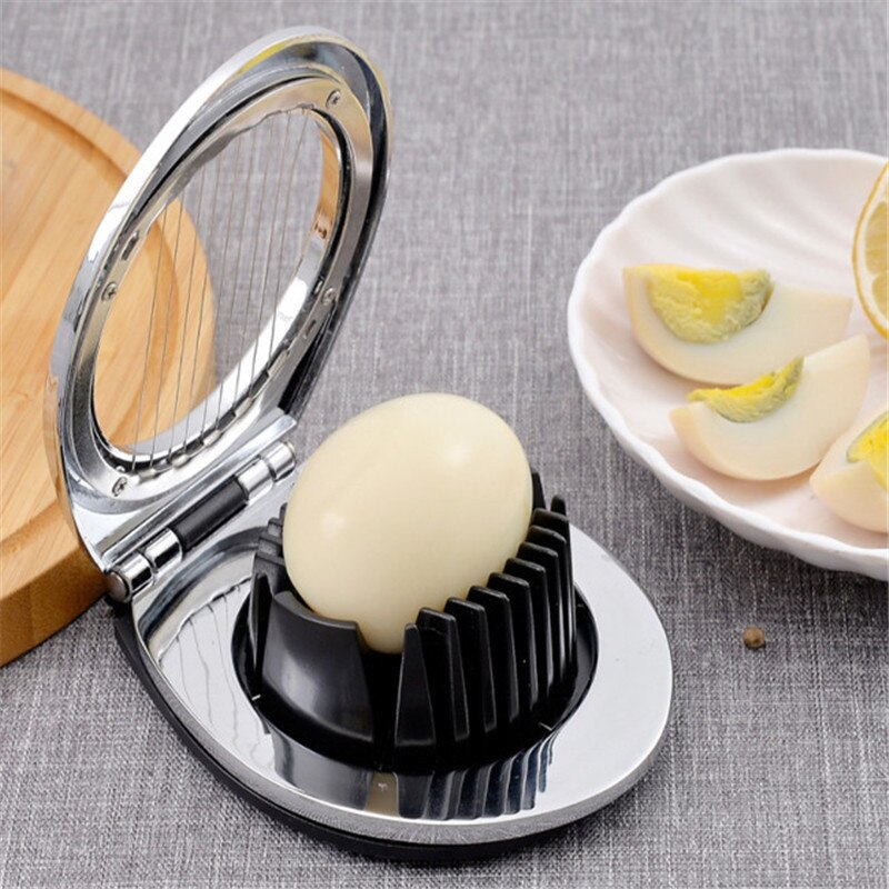 Multifunction Food Grade Stainless Steel Egg Slicer Eggs Cutting Egg Wedges Fruits Slicing Strawberry Cheese Kitchen Tool