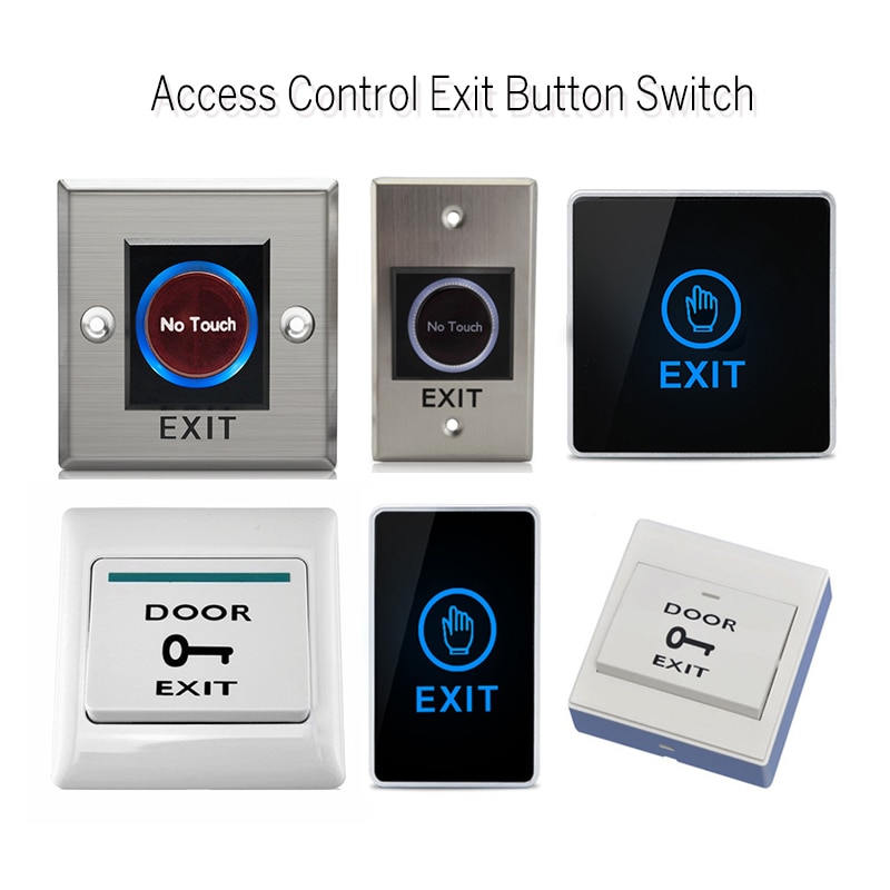 Smart Door IR touch Sensor Exit button No touch Infrared Electronic Door Lock Release Push Switch for Access Control system