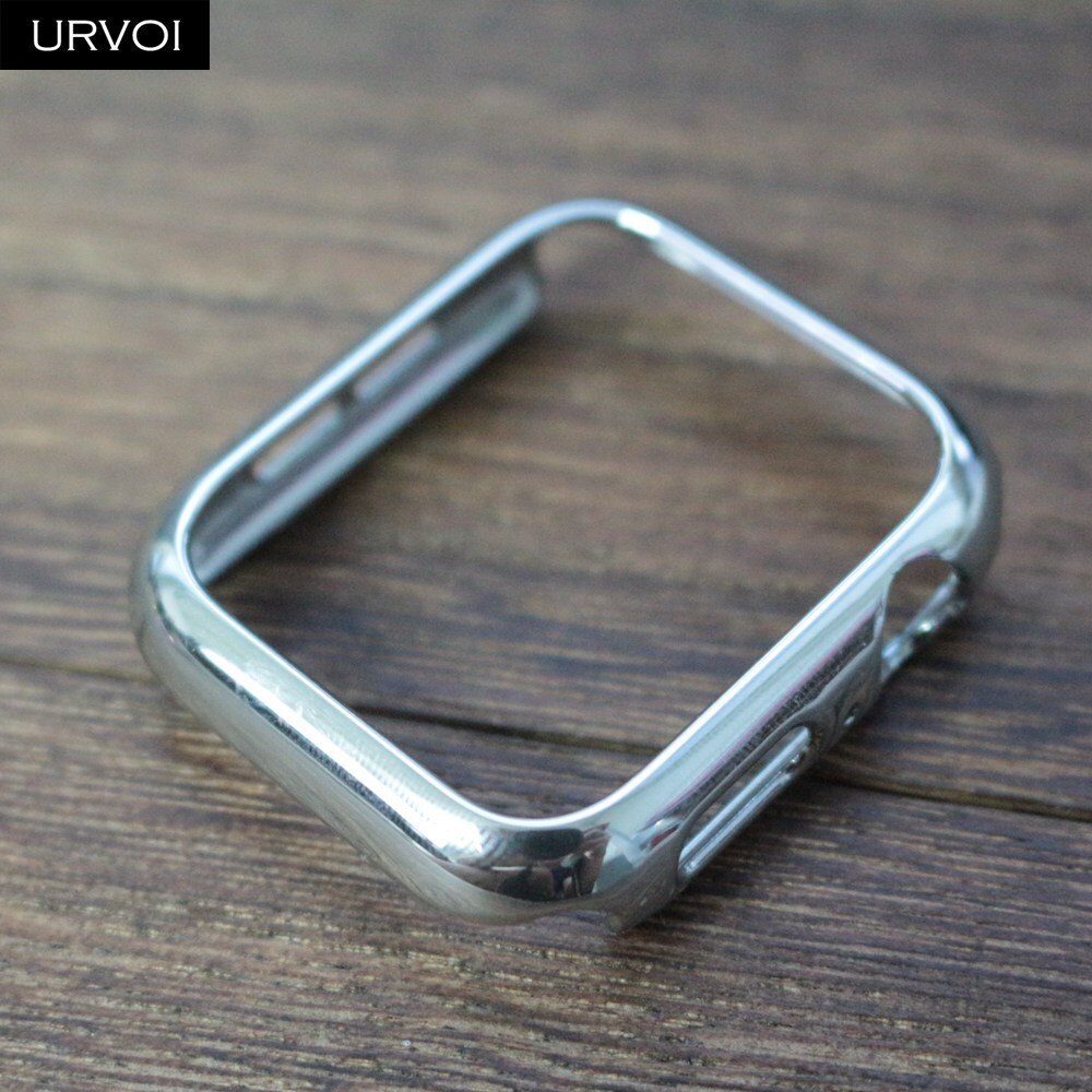 URVOI Del Respingente per Mela guarda serie 4 della copertura di caso per iwatch che placca in plastica telaio sottile in forma custodia ultra-sottile fascia