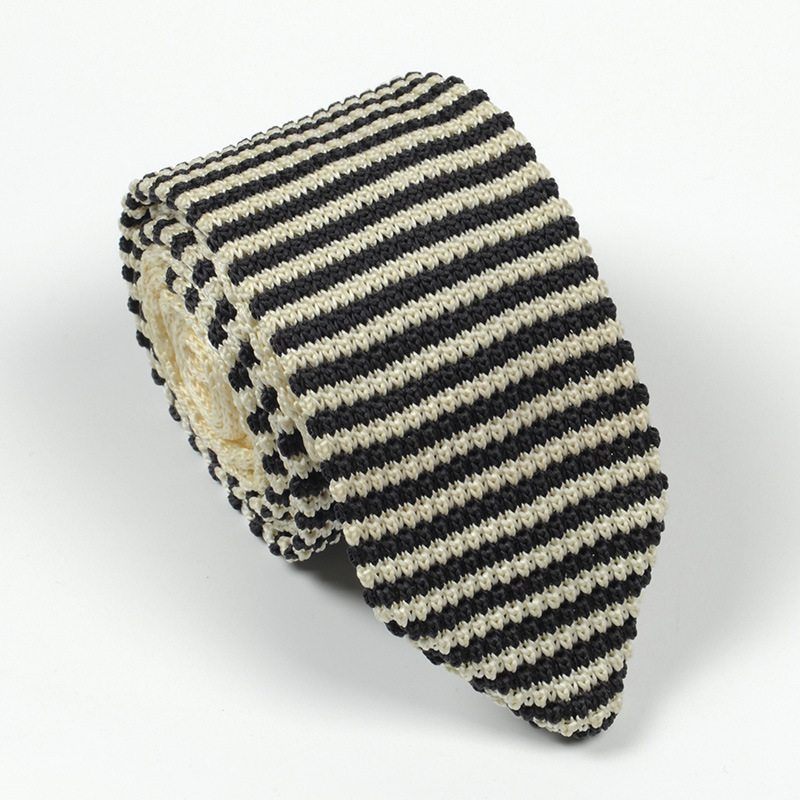 Cravate pour hommes 6-7cm à la | Cravate en laine décontracté, tricot sauvage, cravate pointue pour hommes, fête mariage marié, cravates quotidiennes, porter le cou: A2406