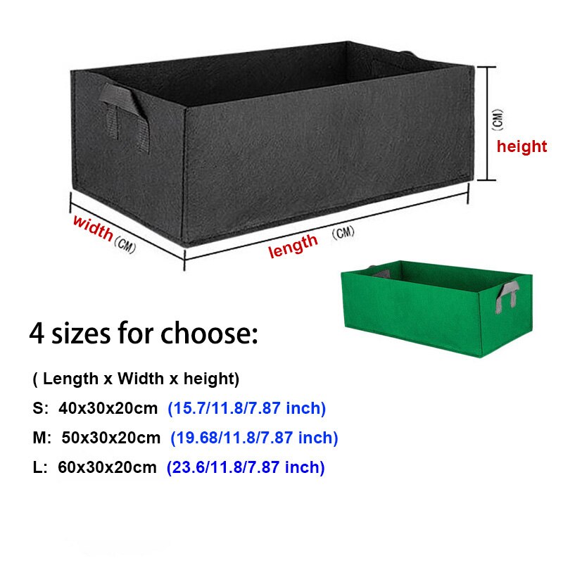 Kwadratowa roślina powiększająca torba doniczki warzywne tkanina ogrodowa narzędzia kwiatowe warzywa sadzenie torebki robić sadzenia roślin bez wełnianej doniczki robić yead