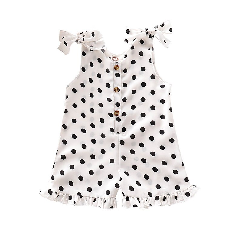 Generisch 2025 Vrouwen Vintage Zomer Dot Print Mouwloze Casual