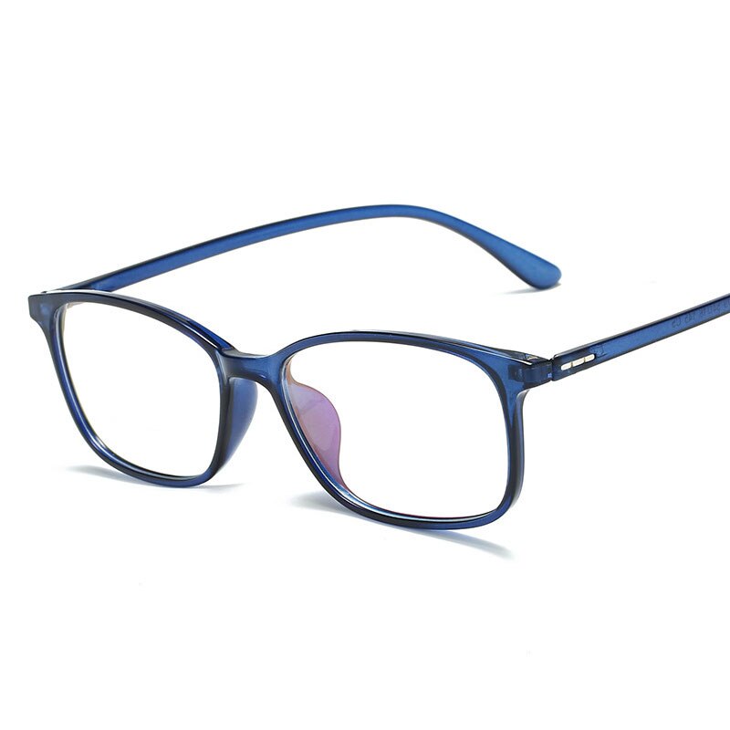 Optical Eyeglasses Frame for man or Women Eyewear Prescription Glasses Rx TR90 Frame Spectacles Full Rim Anti-Blue ray 11679: blue