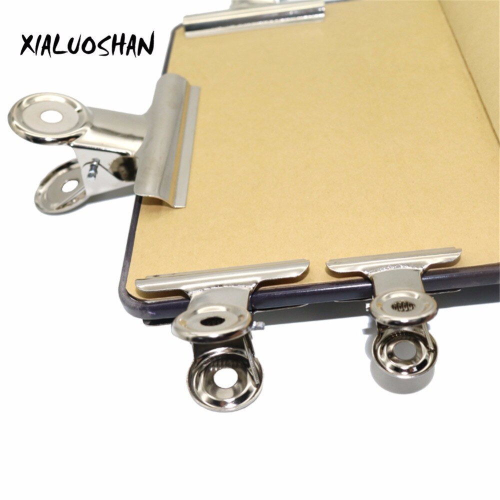 10 st metall sedelklämma silver bulldog klämma rostfritt stål biljett clip brevpapper räkningar metall klämma kontor skolmaterial