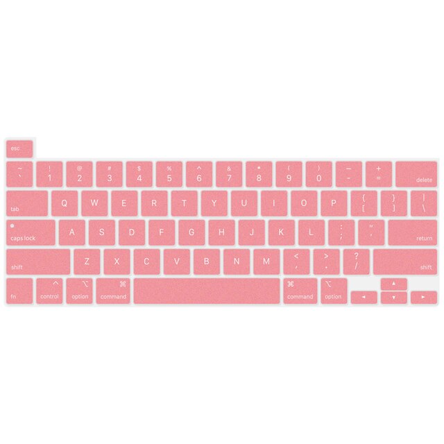 US keyboard cover For Macbook Pro 16 inch A2141 keyboard protector silicone waterproof keyboard skin guard: Glitter Pink