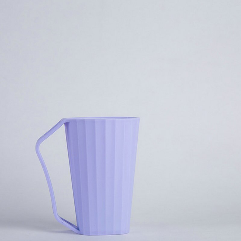 Brosse à dents tasse créative maison avec poignée deux couleurs lavage Portable Couple voyageant en plastique dent brosse tasse: purple