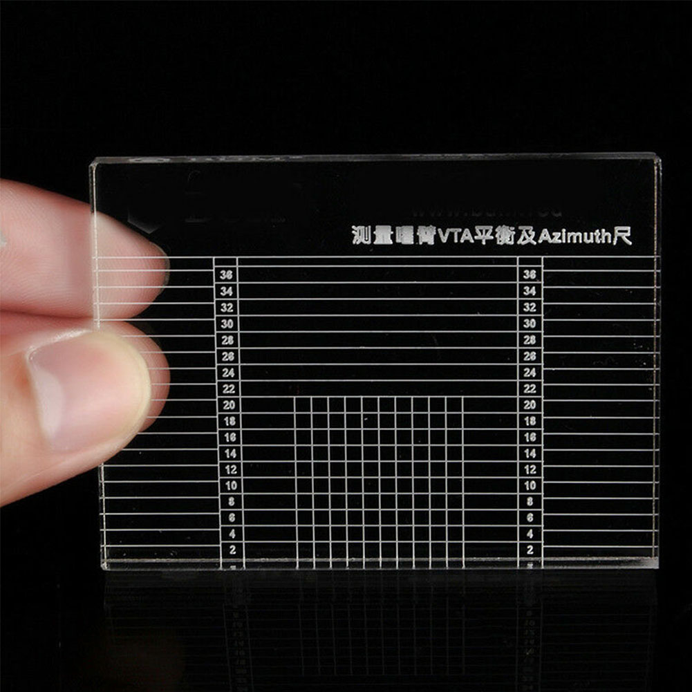 Phono Tonearm Lp Clear Balance Turntable VTA Cartridge Parts Measuring Vinyl Record Player Tool Acrylic Headshell Azimuth Ruler