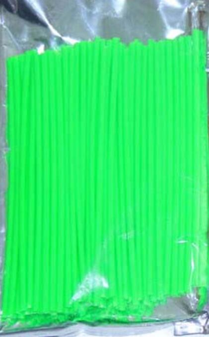 Moto 72Pcs Een Set 24Cm Motocross Dirt Bike Enduro Velg Spoke Lijkwaden Skins Covers Spoke Jassen Voor atv Ktm CRF230 V-Stormen: green
