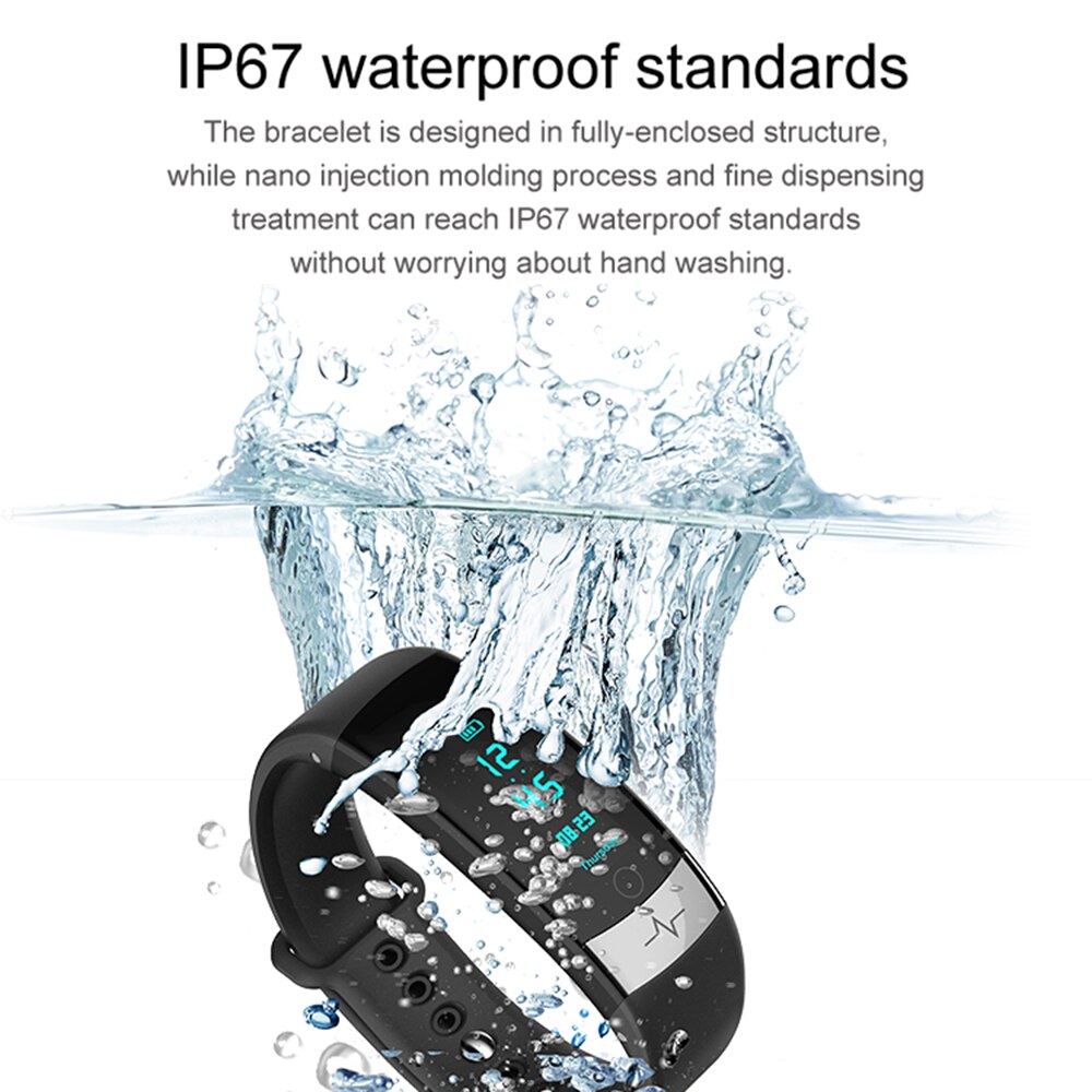 / Sport Pedometer Walking Tracker Smart Bracelet Wristband Waterproof Sleeping ECG Heart Rate Monitor Calorie Calculating Watch