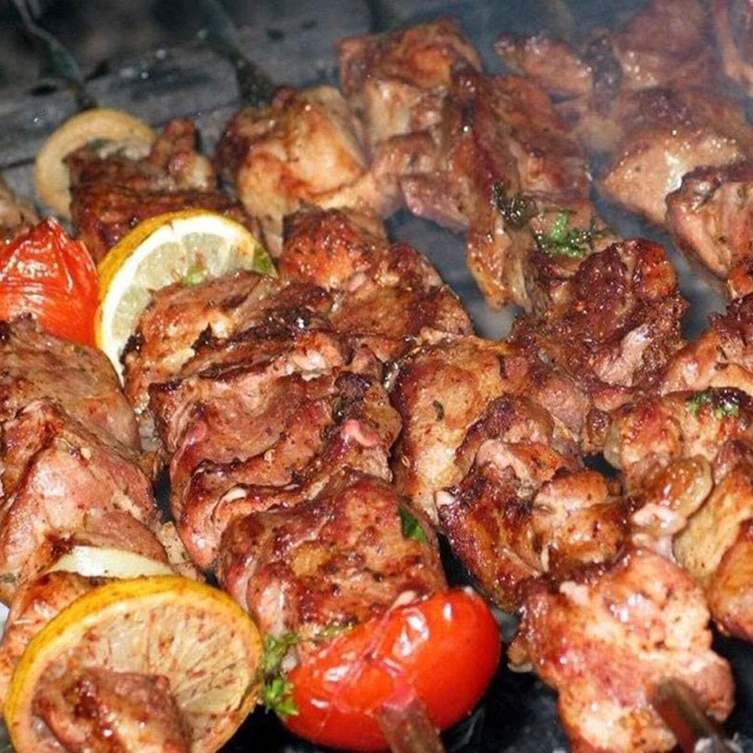 outdoor stainless steel flat needle barbecue sign stainless steel barbecue needle non-rusting barbecue tool set of 10