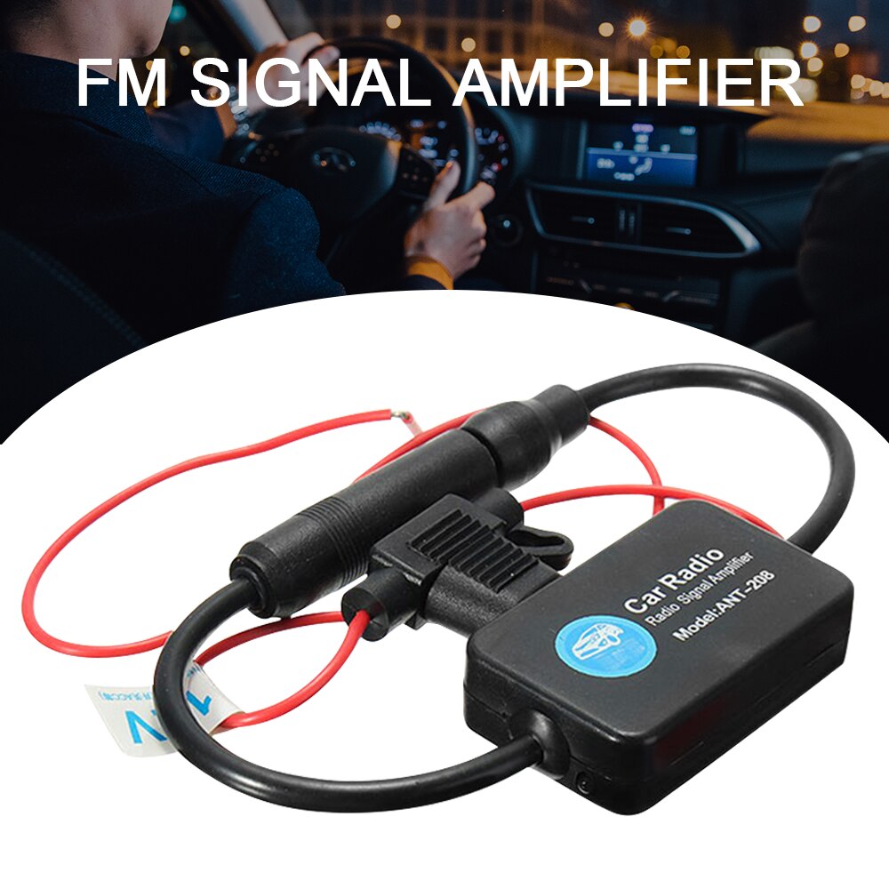 Universele 12V Auto Radio Fm Am Antenne Signaal Versterker Booster Ant-208 330Mm 80-108Mhz voor Marine Auto Boot Rv Auto-Styling