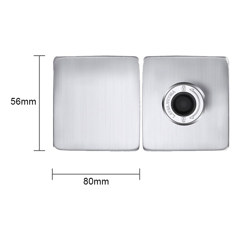 Smart Fingerprint Lock Electric Fingerprint Door Lock 20 Users for Frameless Glass Door