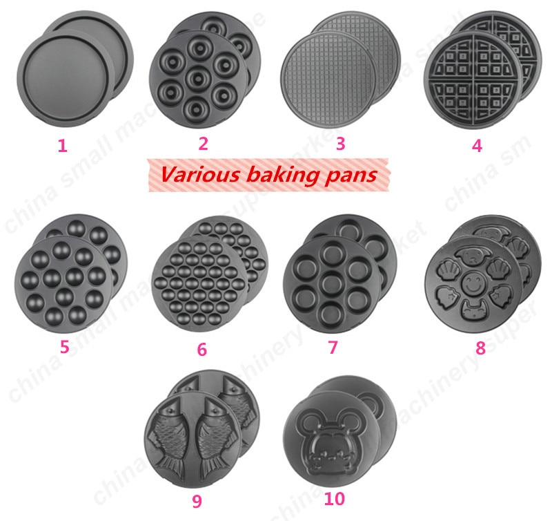 Kuchen maschine platte Ei Waffeleisen Pfanne/Krapfen Maschine/Herz Waffel Hersteller platten/Kuchen Pop Maschine nicht -schwimm pfannen