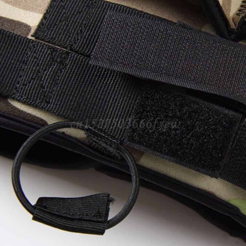 Ootdty scuba diving neopren kniv wrap camouflage sheath strop benholder 2 lommer