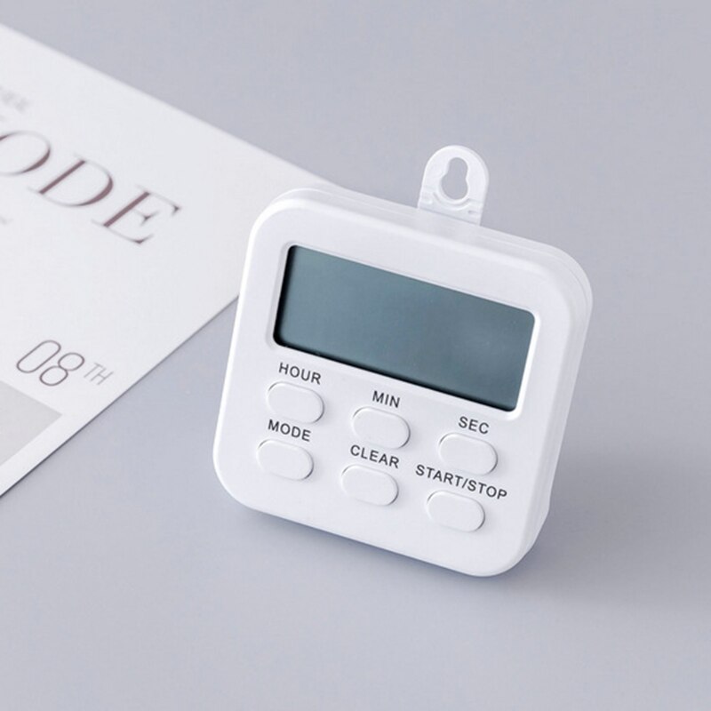 Digital Kitchen Timer with Mute/Loud Alarm Switch ON/Off Switch 24 Hour Clock &amp; Alarm Memory Function Count Up &amp; Down