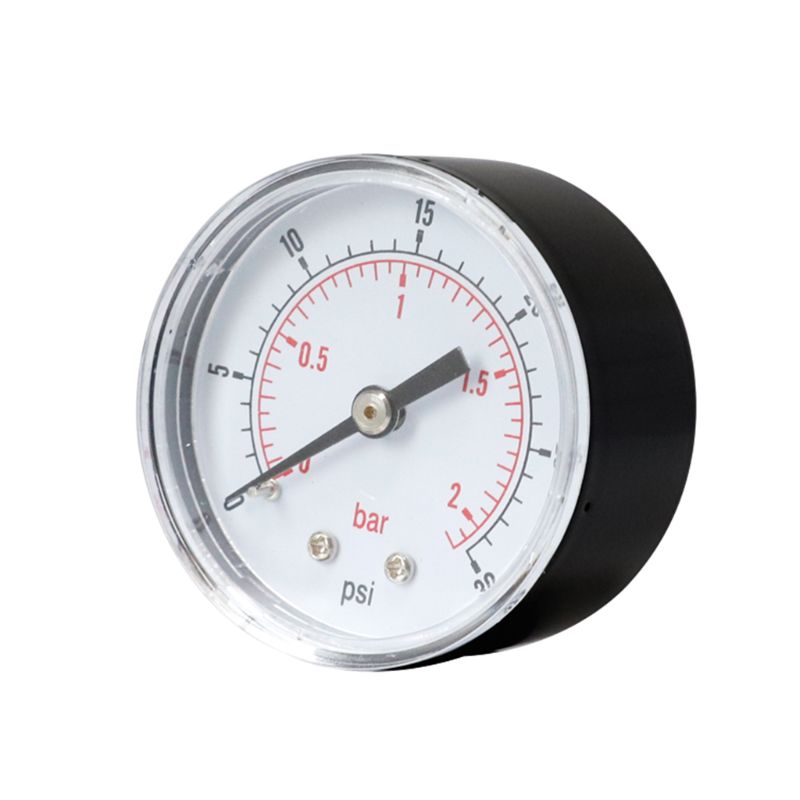 Pressure Gauge 52mm Dial 1/4" BSPT Horizontal 0/15,30,60.100,160,300 PSI & Bar