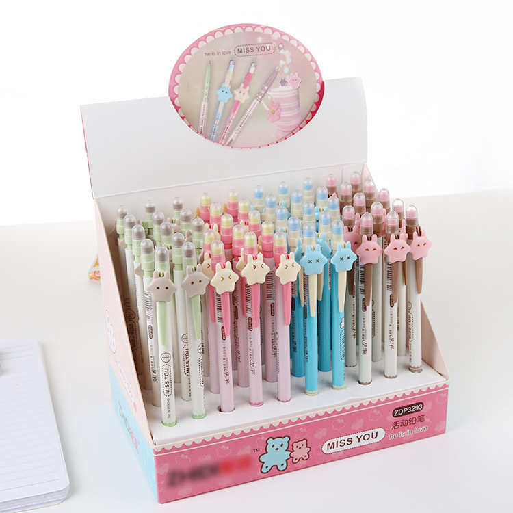 1PCS cute korean stationery star mechanical pencil kawaii school supplies write continuously 0.7MM pencils cute pen