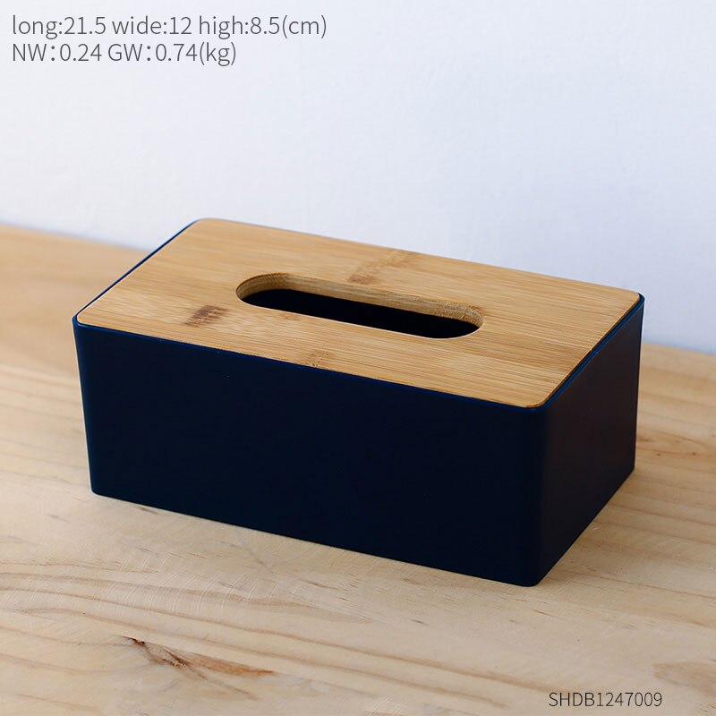 Nordic Tissue Box Multifunction Tissue Holder Decorative Tissue Boxes Living Room Bedroom Study Desk Decoration Accessories: B-blue