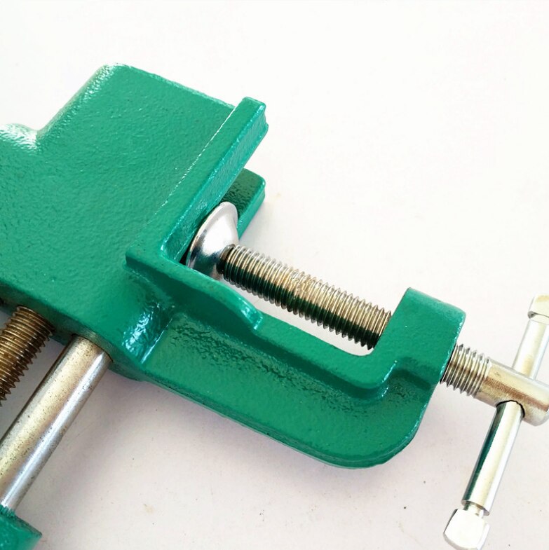 Multifunctional Aluminium Alloy 38mm Metal Table Vice Bench Clamp Screw Vise for DIY Jewelries Craft mould Fixed Repair Tool