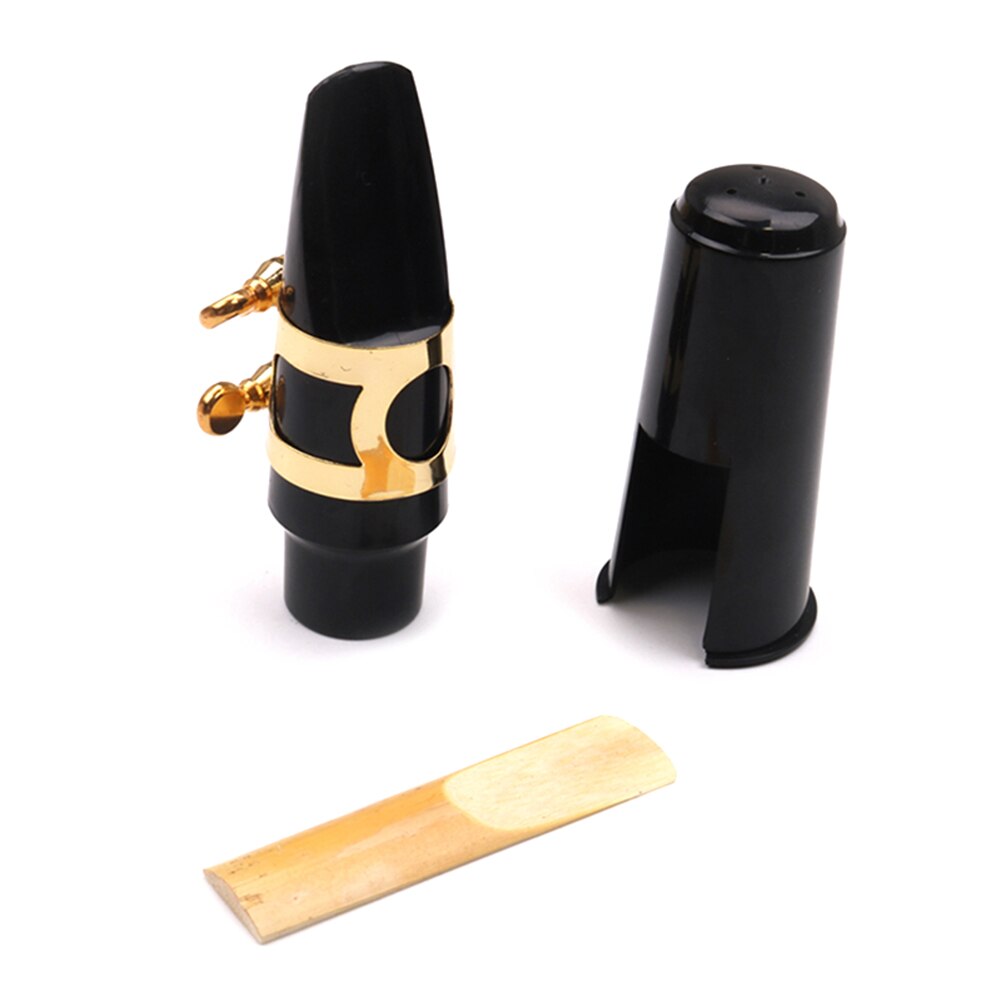 Altsaxofoon Mondstuk Kit Met Cover Metal Ligatuur Reed Muziekinstrument Accessoires: Default Title