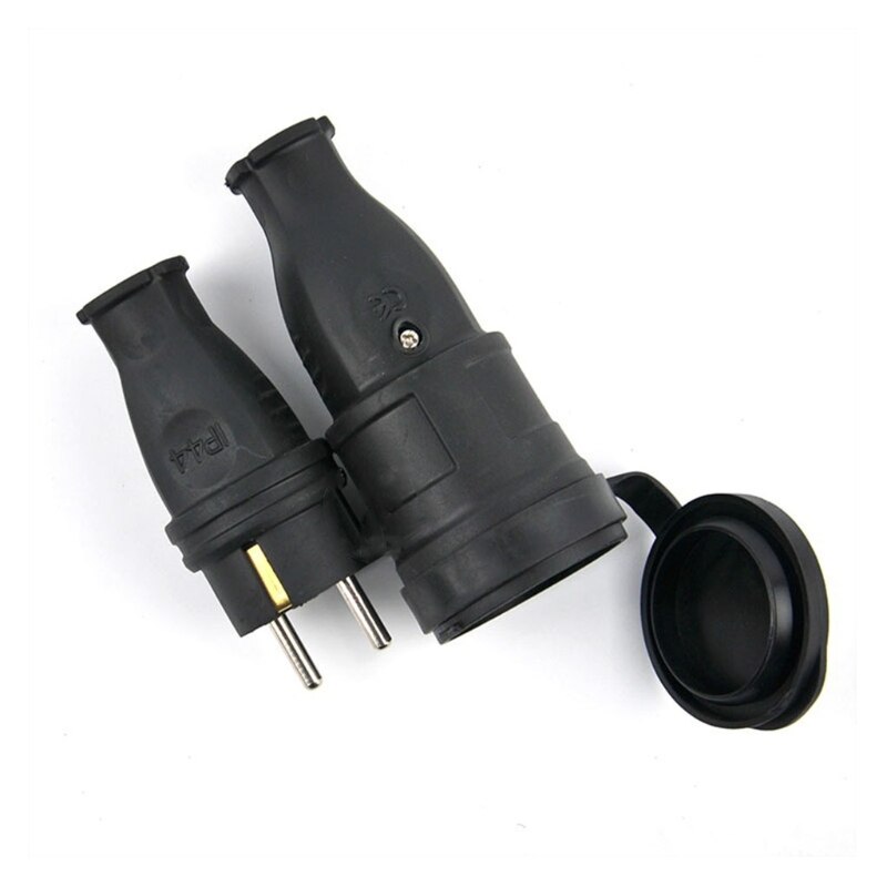 2P+E European High-power Rubber Industrial Male&amp;Female Plug Socket 16A 220V-250V