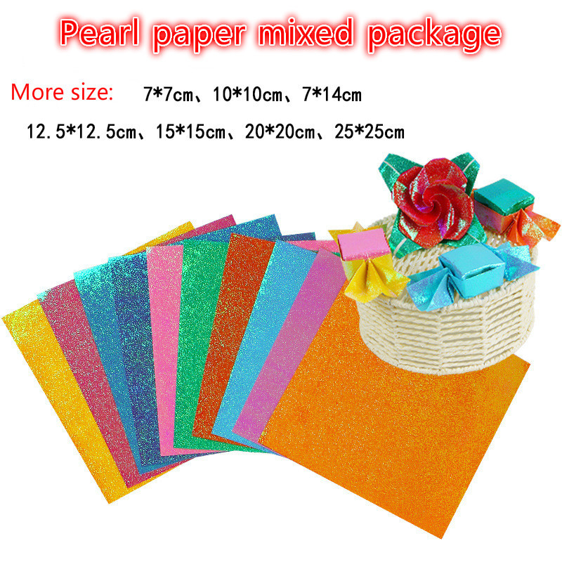 Meer maat 80G a4 Kleur Papier stickers DIY Kaart Papier Crane Papier Vouwen shining papel plakboek romantische voor liefhebbers