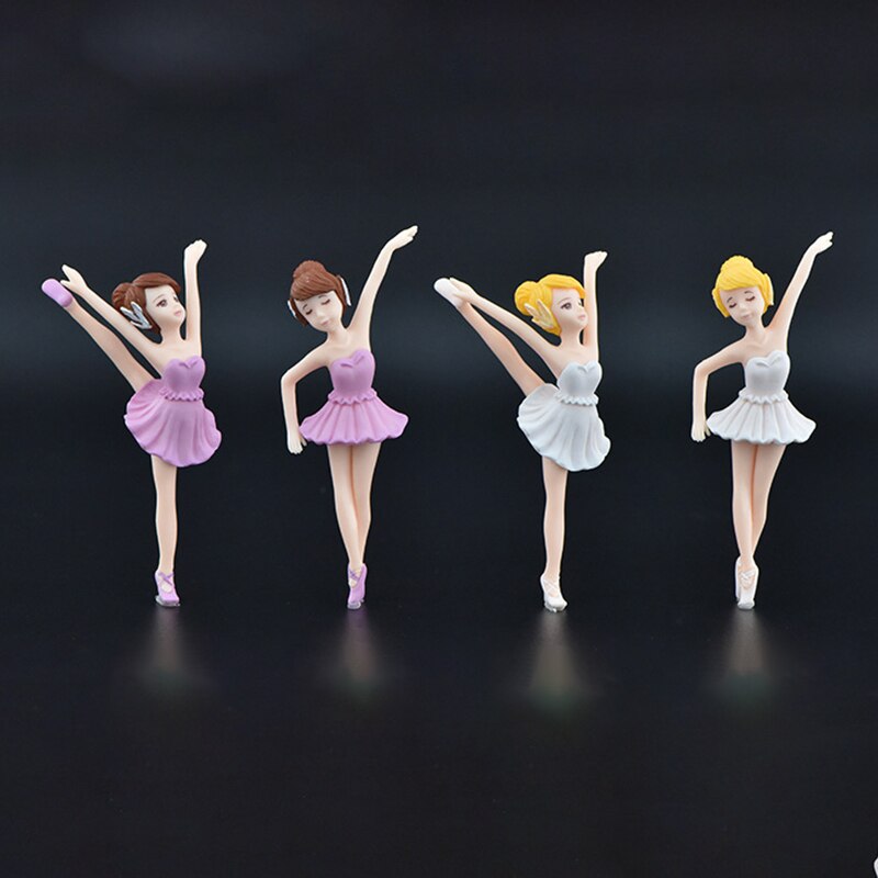 Dansen Ballet Meisje Fairy Miniaturen Beeldje Ornamenten Sleutelhanger Poppenhuis Accessoires