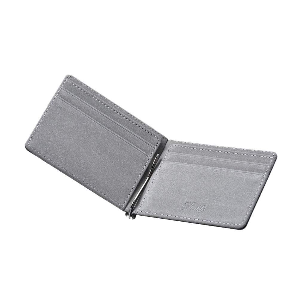 Men Wallet Casual Multi-card Position Credit Card Holder Ultra Thin Coin Purse For Men Portable Bifold Male Clutch Bag: Black