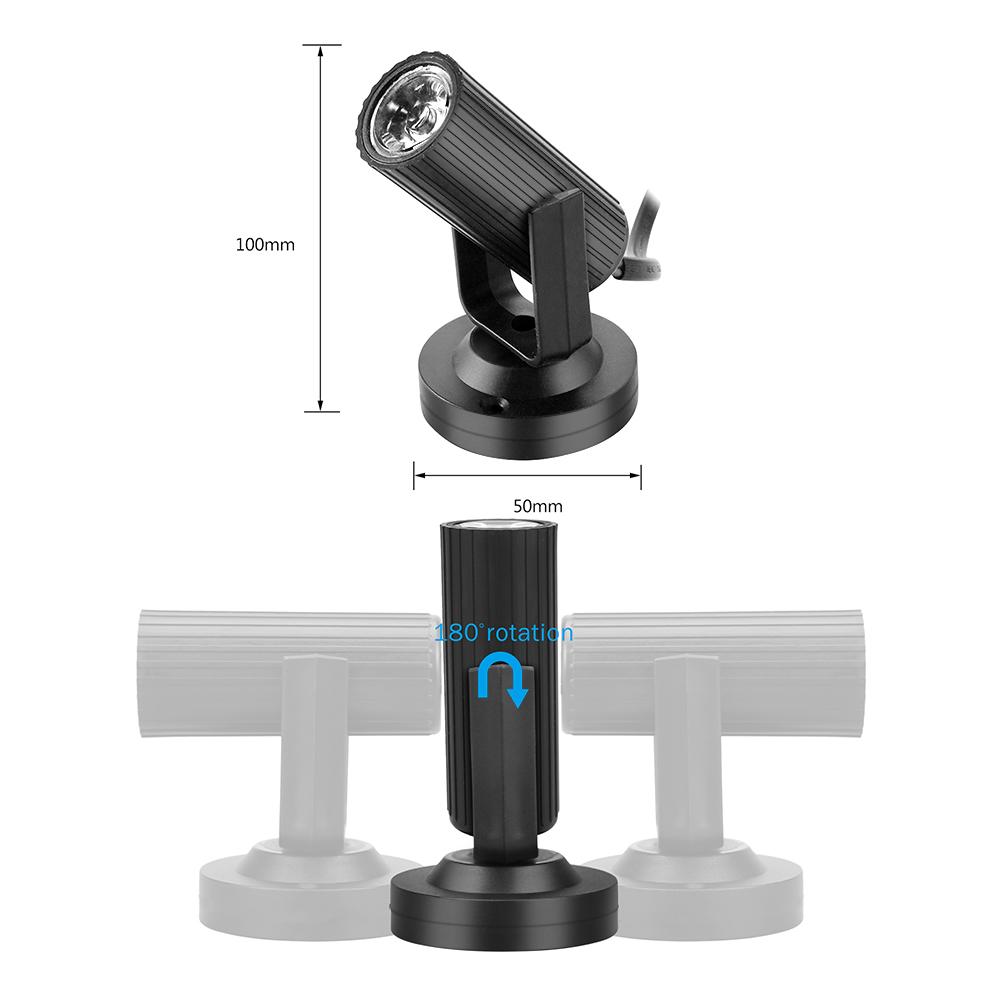 RGB 1W Led Bühne Scheinwerfer Leichte, Tragbare Lampe 360 ° Weiche Geburtstag Party Dance Boden Strahler Disco Bar KTV DJ Beleuchtung