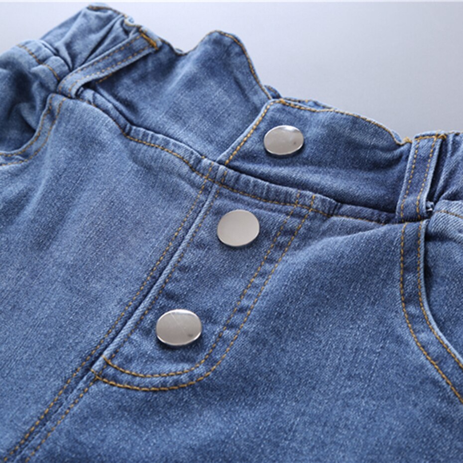 Jeans Meisje Effen Kleur Meisje Jeans Lente Herfst Jeans Voor Kinderen Casual Stijl Kinderkleding