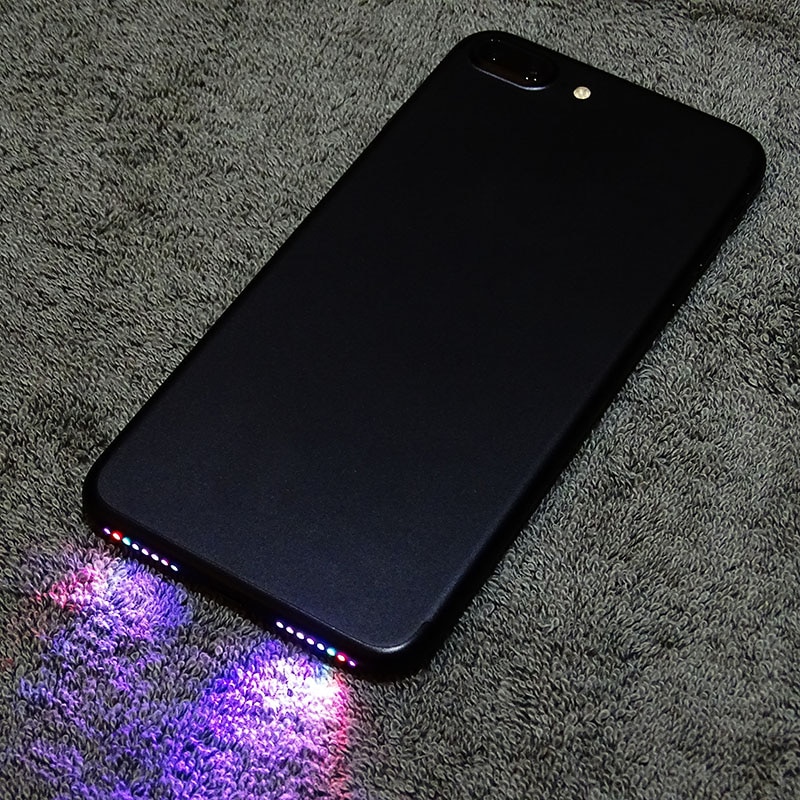 Lautsprecher LED Licht glühen Nacht Coole Blitz-Licht Sensor Kabel Für Iphone 6 6Plus 6s 6S Plus 7 7 Plus LED licht Telefon Zubehör