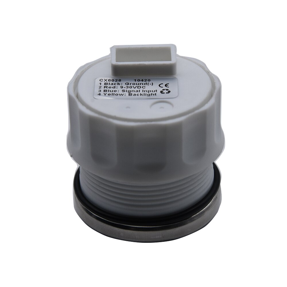 Universal 52mm Up to Dn Marine Boat Trim Gauge Trim Tilt Indicator for Boat Inboard Outboard Engine Truck Red Backlight 12V/24V