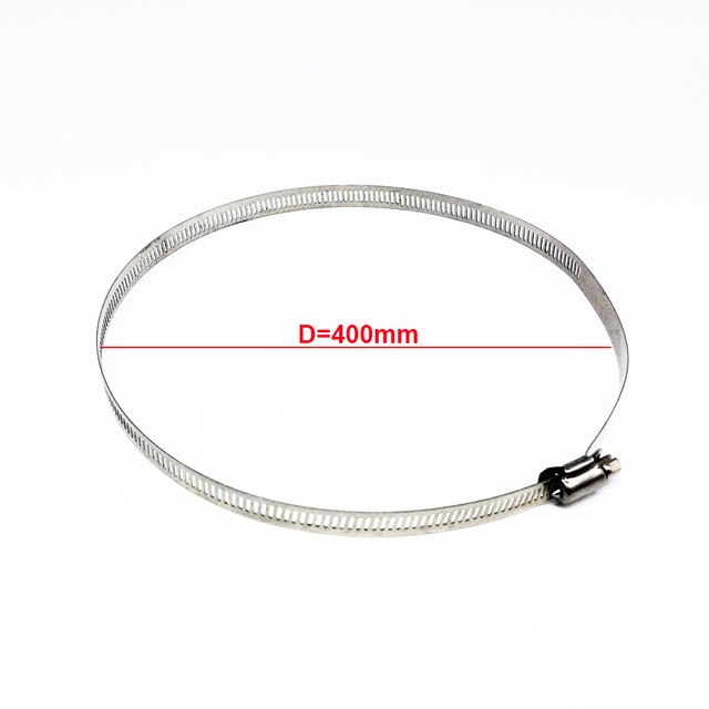 10cm 20cm 30cm 40cm Length Adjustable Stainless Steel Pipe Pole Mount Bracket Worm Gear Hose Clamp for Surveillance CCTV Camera: 0-400mm
