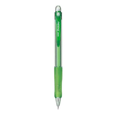 Japansk uni  m5-100 automatisk penna 0.5mm studentaktivitetspenna med gummifärg transparent stavgodis 5 färg: Grön