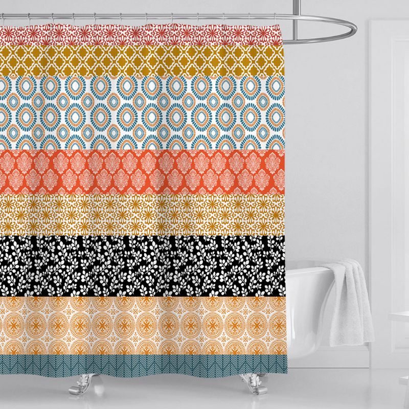 Badkamer Decoratie Luxe 3D Digitallyprinted Bohemian Douchegordijn Waterdicht Polyester 71''x71''four Stuk Badkamer