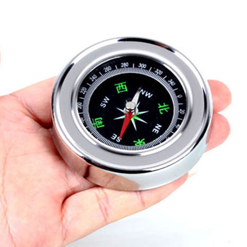 Stainless steel compass portable outdoor multifunctional metal tool magnetic north navigation survival camping mountaineering