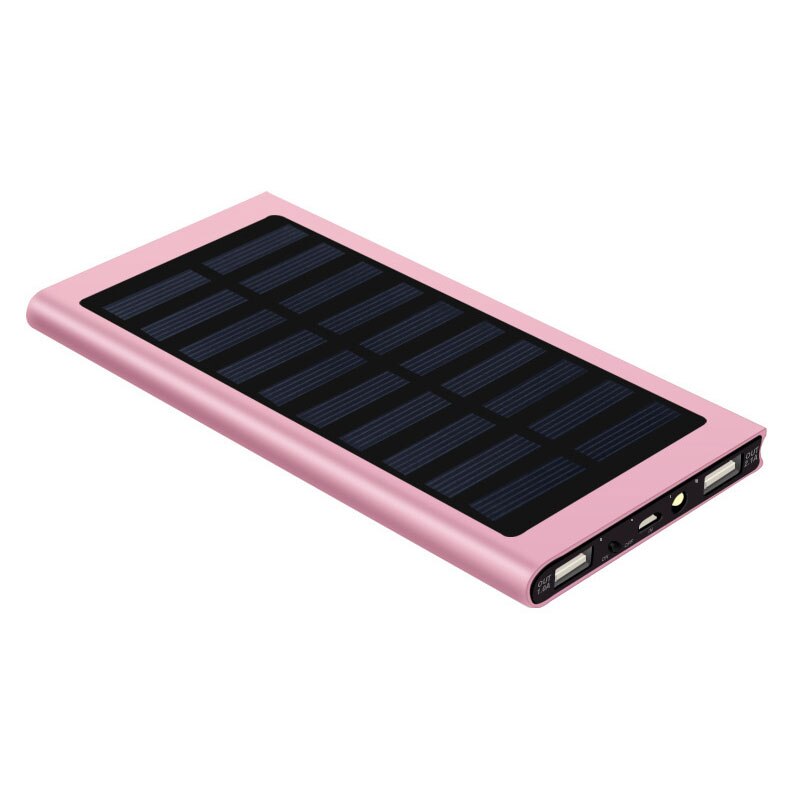 Mobile Power Bank Nesting Portable Wear-resistant Mobile Power Box with 2 USB Port NC99: Pink