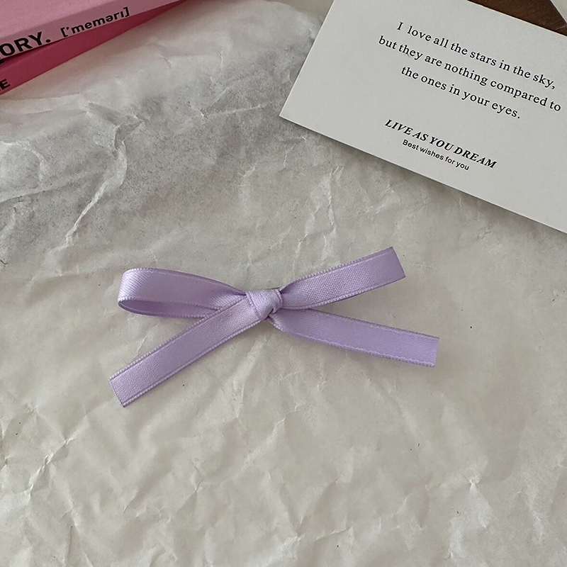 Horquilla con lazo pequeño para niña, Mini lazos para el pelo, accesorios para el cabello para niña