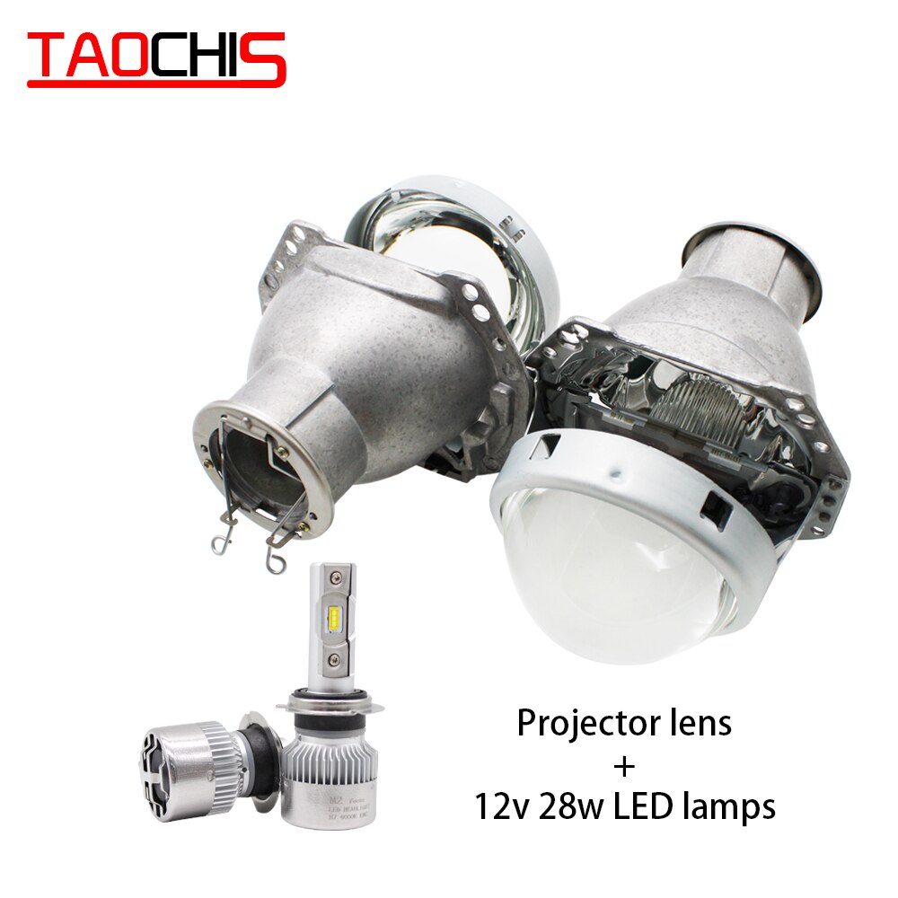 TAOCHIS 3,0 zoll Kopf licht nachrüsten HELLA 3R G5 bi Xenon projektor linse Mit H7 Halogen Projektor Xenon LED lampen
