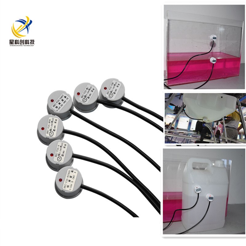 Contactloze Niveau Sensor Externe Sticker Type Sensor Liquid Inductie Capaciteit Type Switching Capaciteit Npn Waterniveau Schakelaar