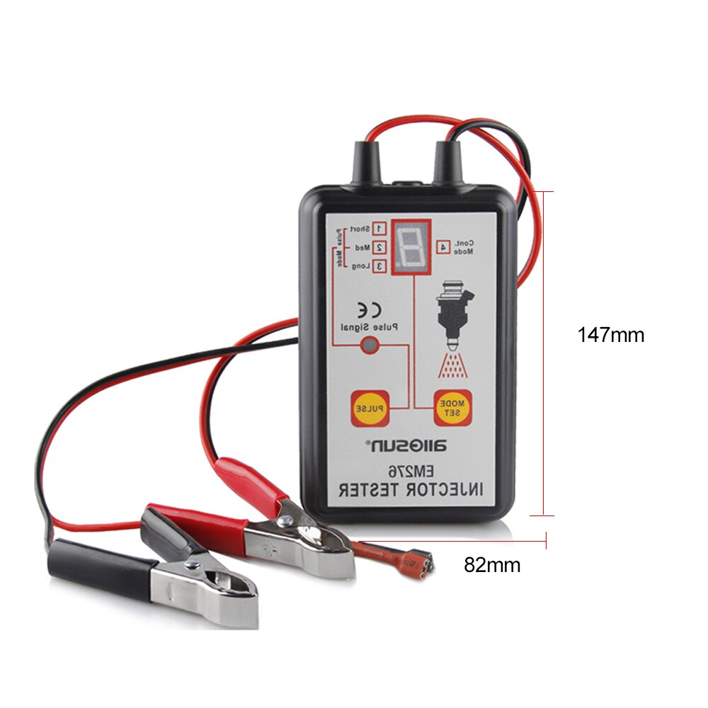 Car Injection Nozzle Tester Apparatus EM276 Auto Diagnose Tool Pulse Signal Tester Fuel Pressure Tester Car Repair Testing Tool