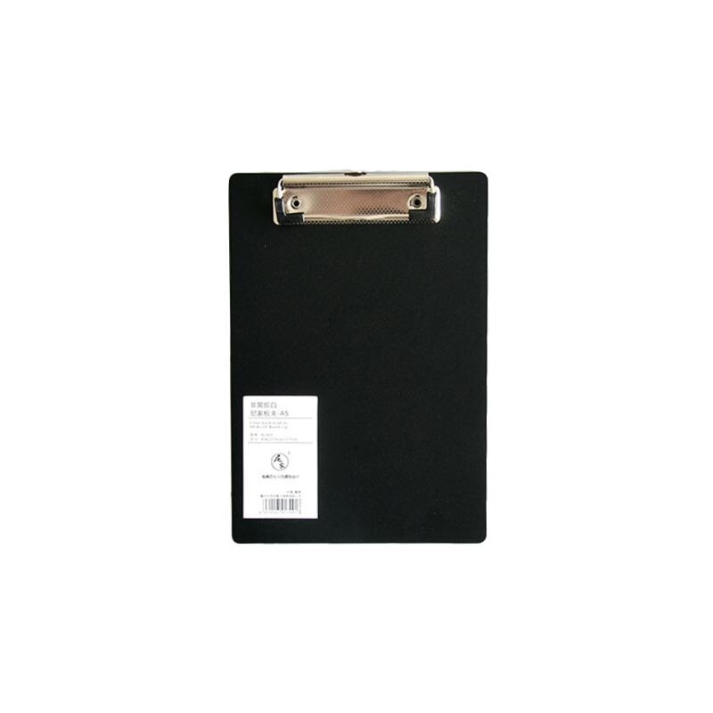 Simple A4 A5 Notepad Memo Pad Board Clip Loose-leaf Notebook File Writing Clamps B36C: A5 Black