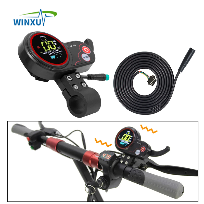 36V 48V 350W 18a Foc Sinusgolf Borstelloze Motor Universele Controller TF-100 Lcd Color Display Set Voor Elektrische Scooter Fiets