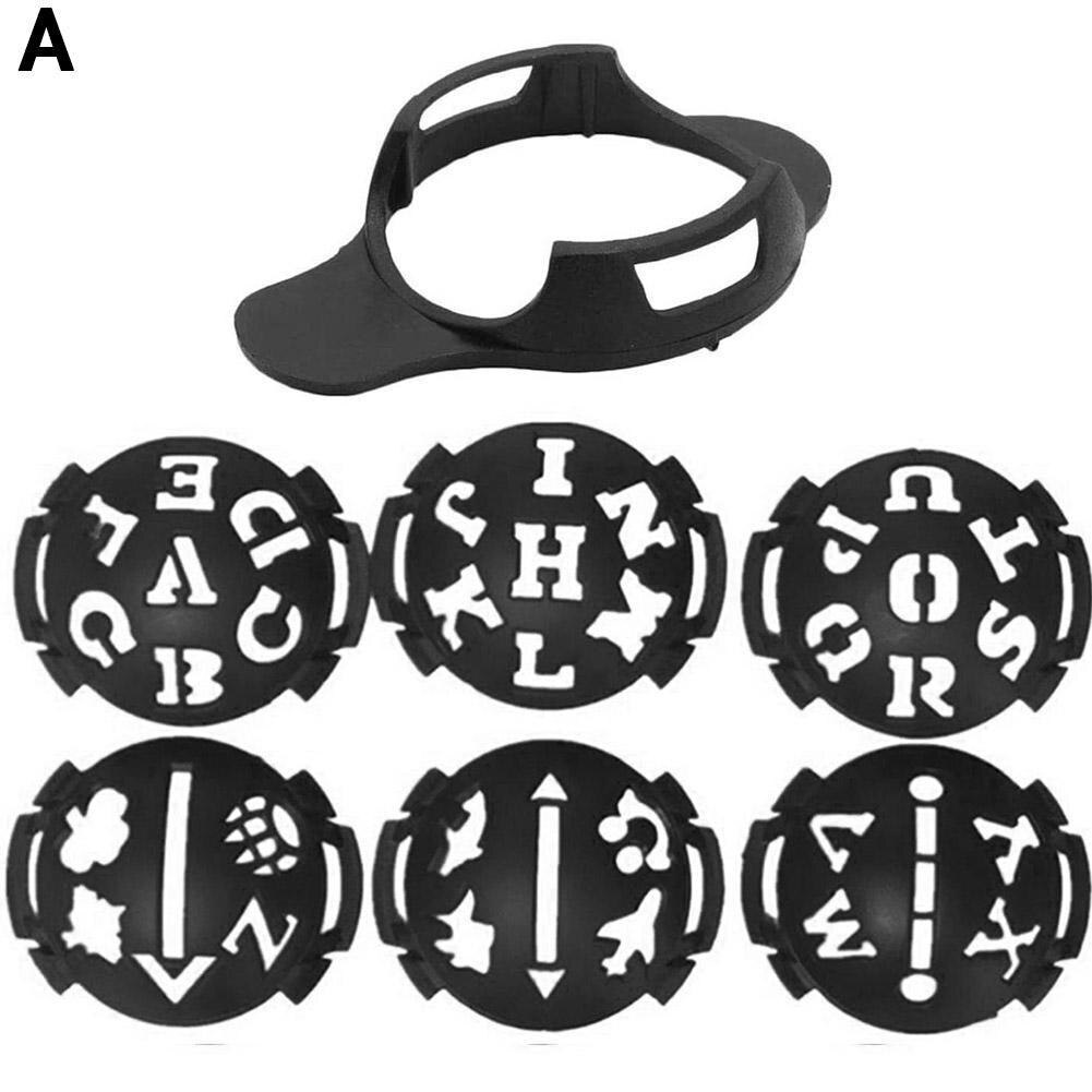 Mark Golfbal Stencil Monogrammer Marker Template Tekening Lijn Grote Ollow Alfabet Golfbal Line Liner Marker Pen Tekening: A