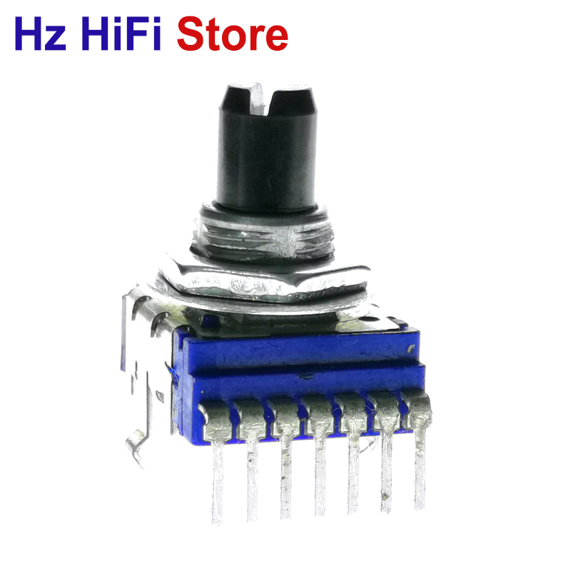 Potentiomètre de Volume ALPS RK14 5K, 502A, double A5K, 7 broches, 13MM, demi-arbre, , japon