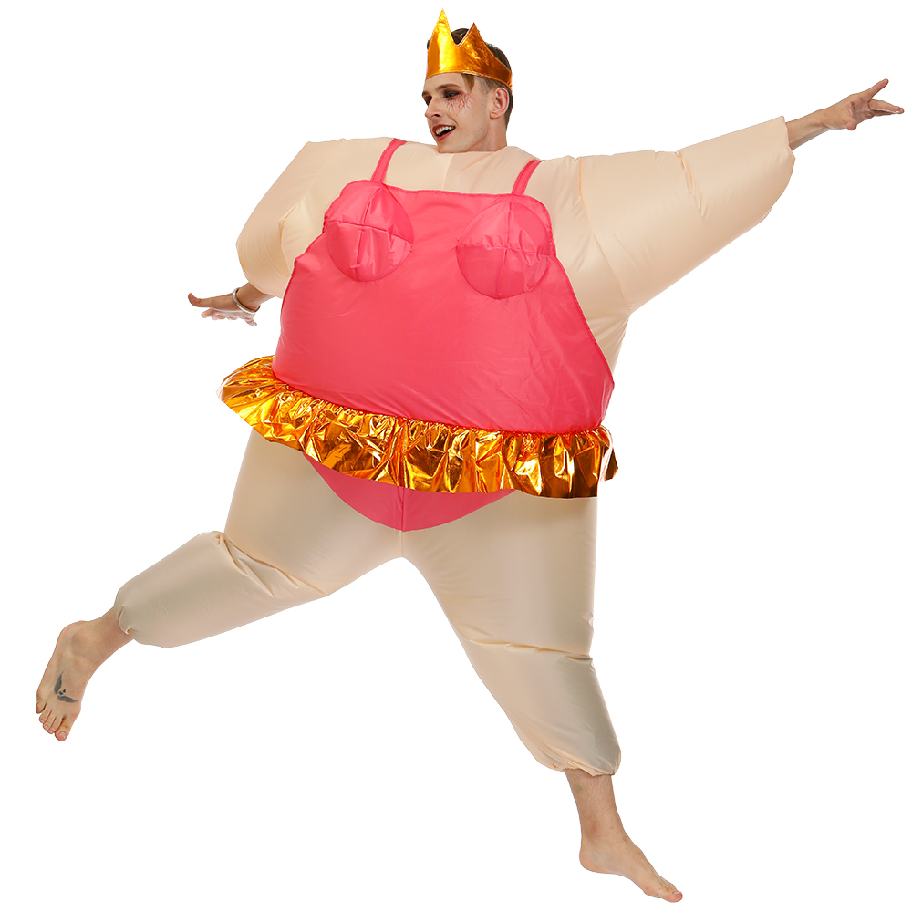 Christmas and Easter Big Party Halloween Dress Inflatable Ballerina Adult Costume Inflatable Ballerina Dress Suit